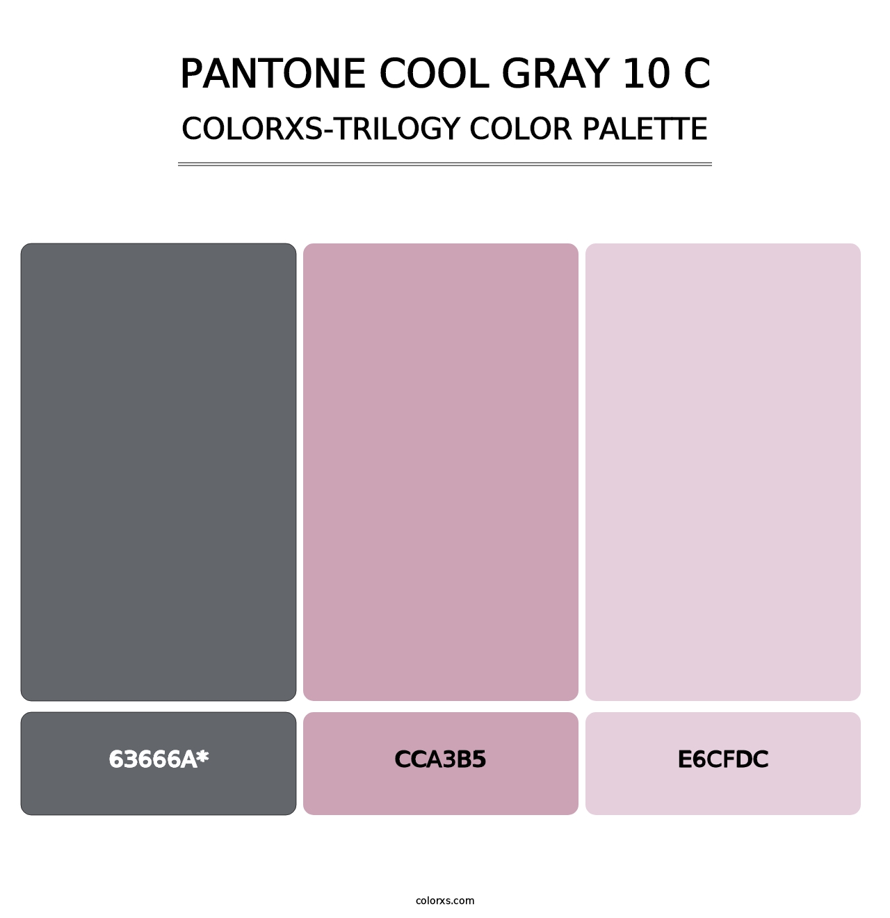 PANTONE Cool Gray 10 C - Colorxs Trilogy Palette