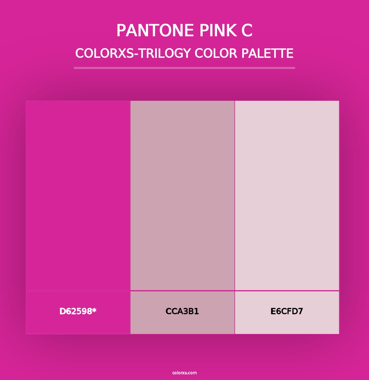 PANTONE Pink C - Colorxs Trilogy Palette