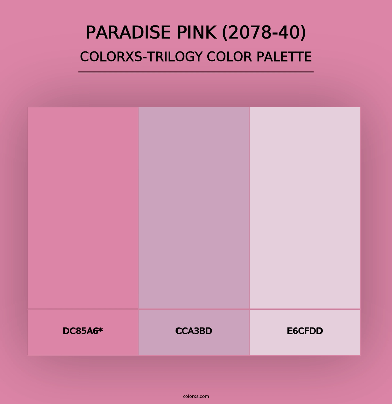 Paradise Pink (2078-40) - Colorxs Trilogy Palette