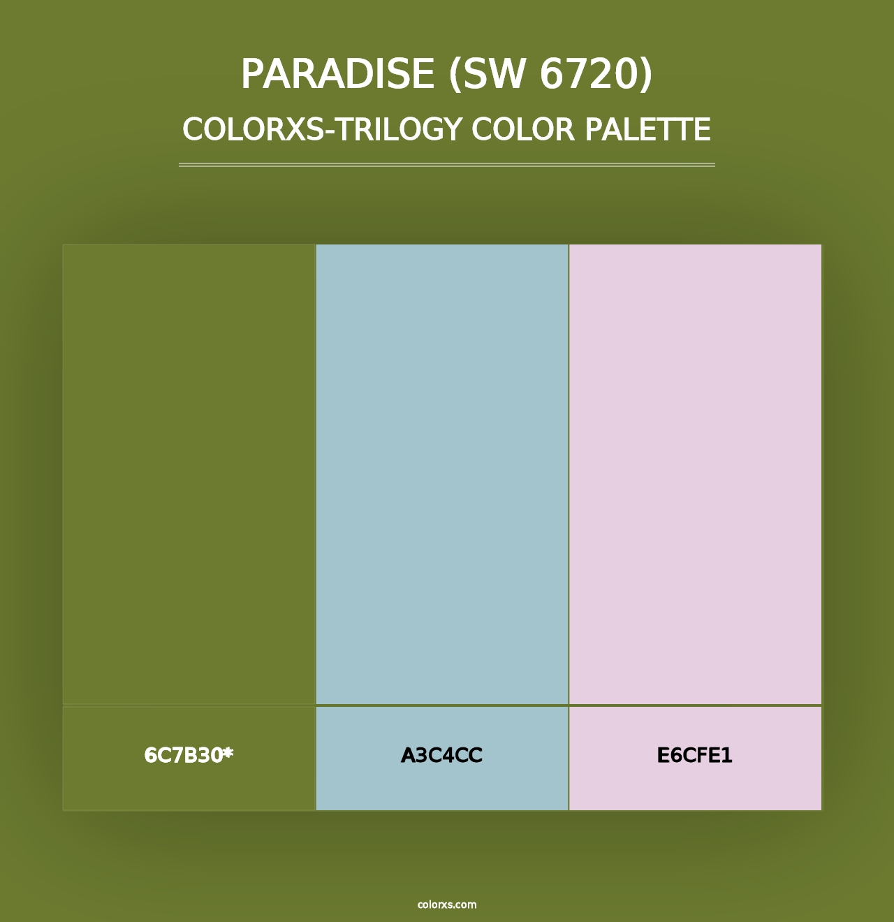 Paradise (SW 6720) - Colorxs Trilogy Palette