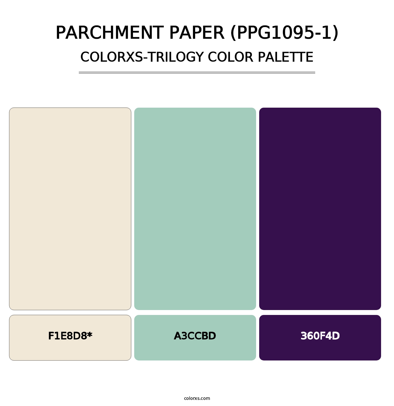 Parchment Paper (PPG1095-1) - Colorxs Trilogy Palette