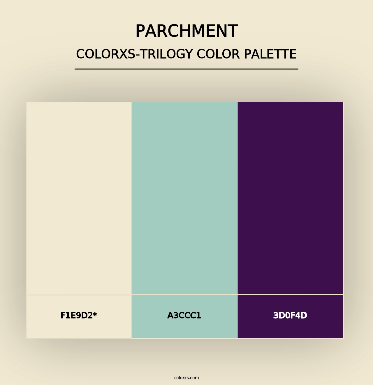 Parchment - Colorxs Trilogy Palette