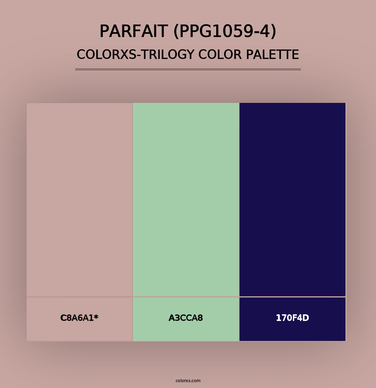 Parfait (PPG1059-4) - Colorxs Trilogy Palette