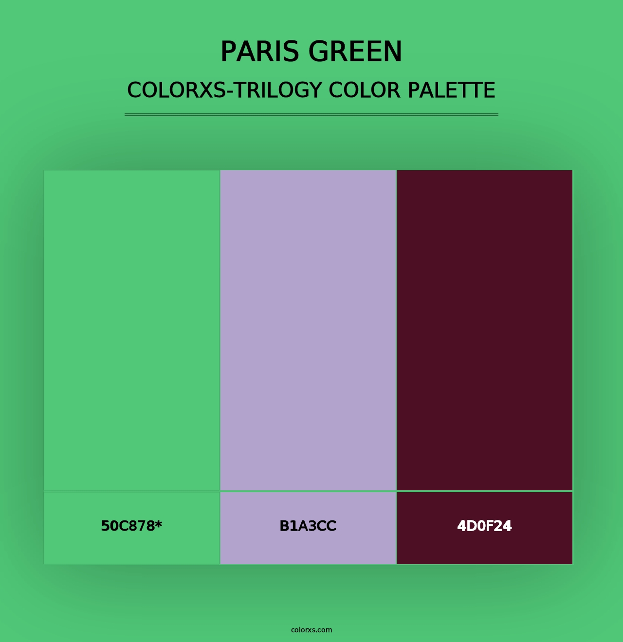 Paris Green - Colorxs Trilogy Palette