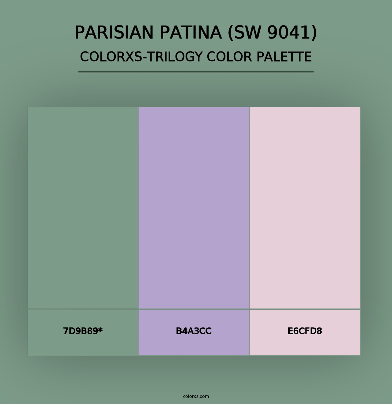 Parisian Patina (SW 9041) - Colorxs Trilogy Palette