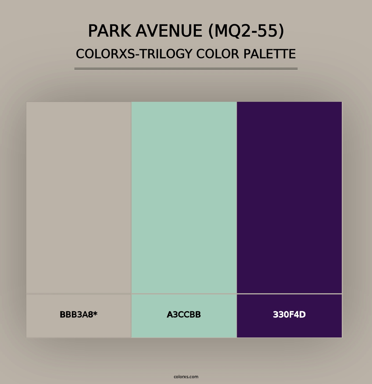 Park Avenue (MQ2-55) - Colorxs Trilogy Palette