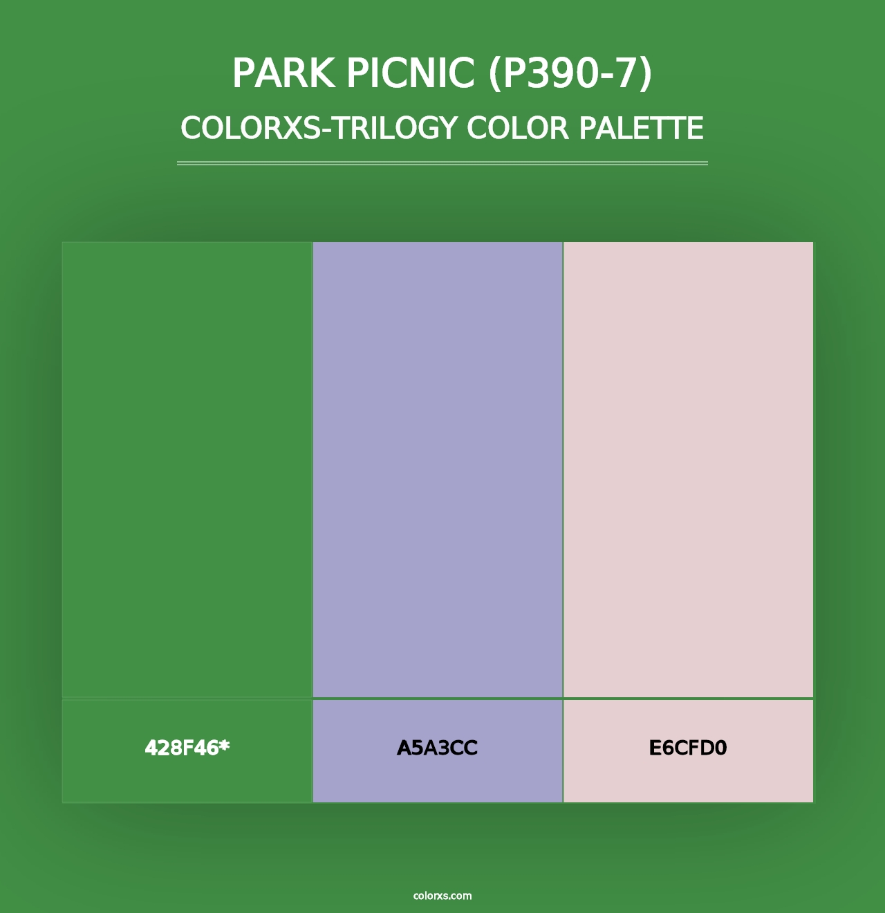 Park Picnic (P390-7) - Colorxs Trilogy Palette