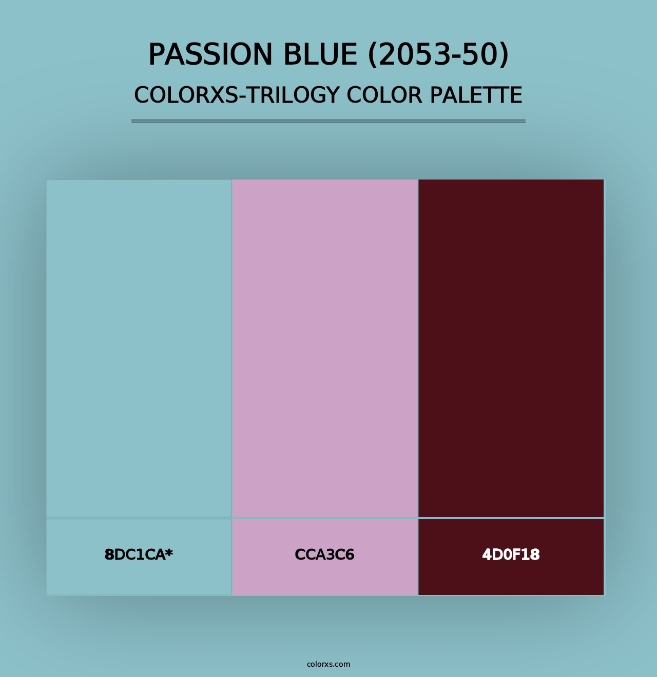 Passion Blue (2053-50) - Colorxs Trilogy Palette