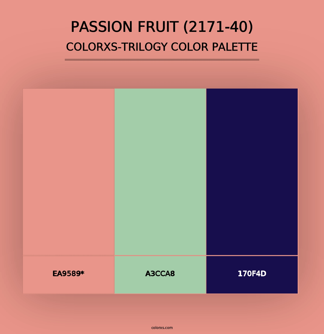 Passion Fruit (2171-40) - Colorxs Trilogy Palette