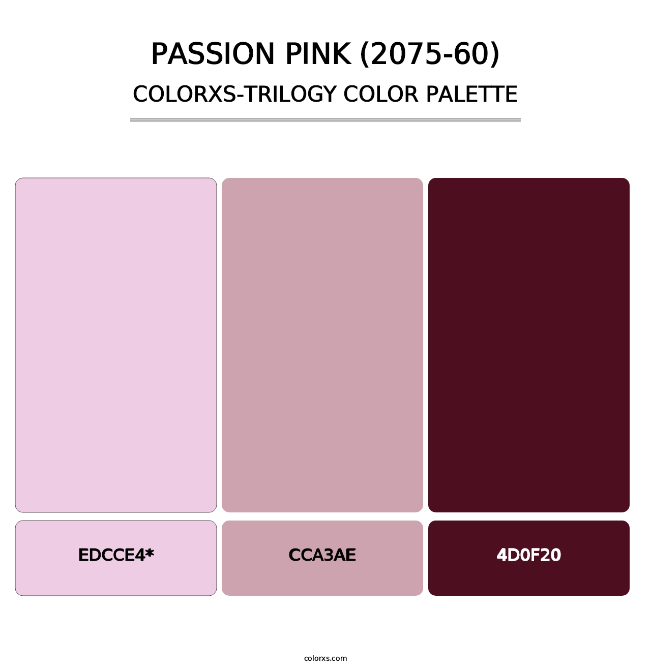 Passion Pink (2075-60) - Colorxs Trilogy Palette