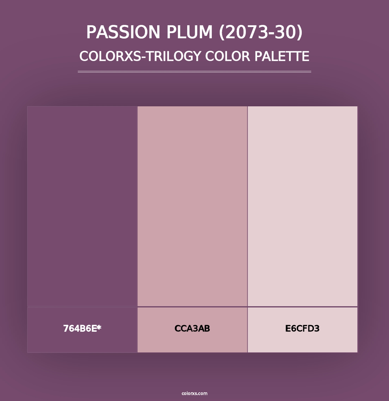 Passion Plum (2073-30) - Colorxs Trilogy Palette