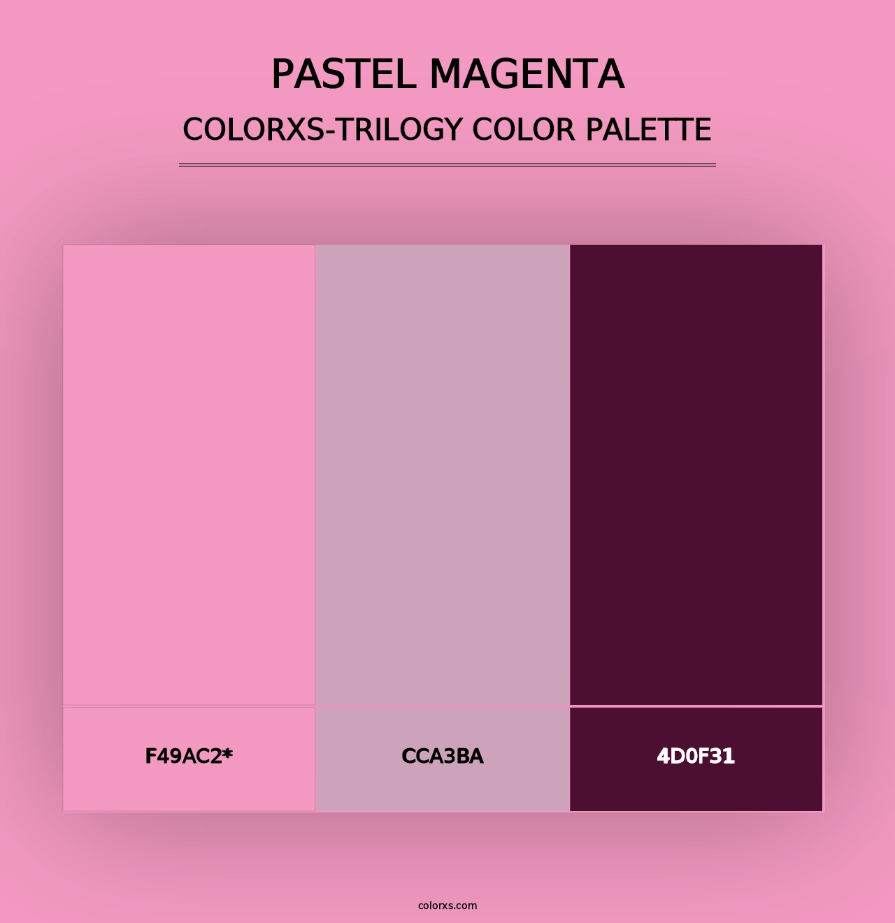 Pastel Magenta - Colorxs Trilogy Palette