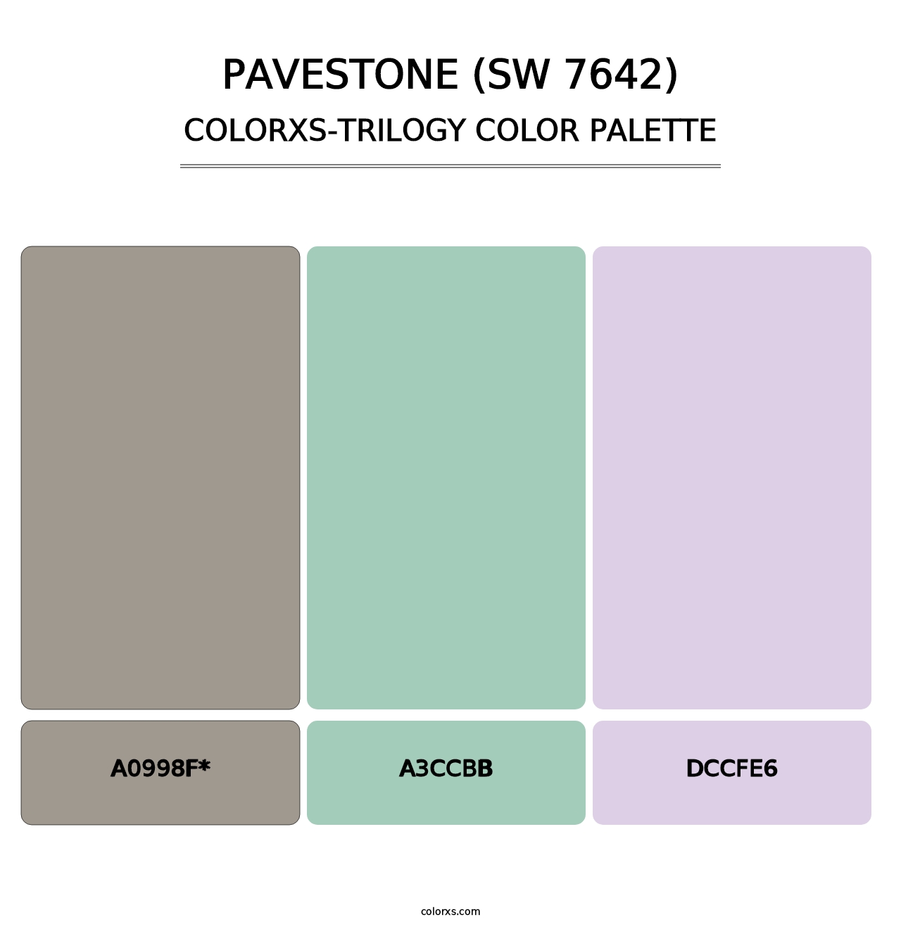 Pavestone (SW 7642) - Colorxs Trilogy Palette