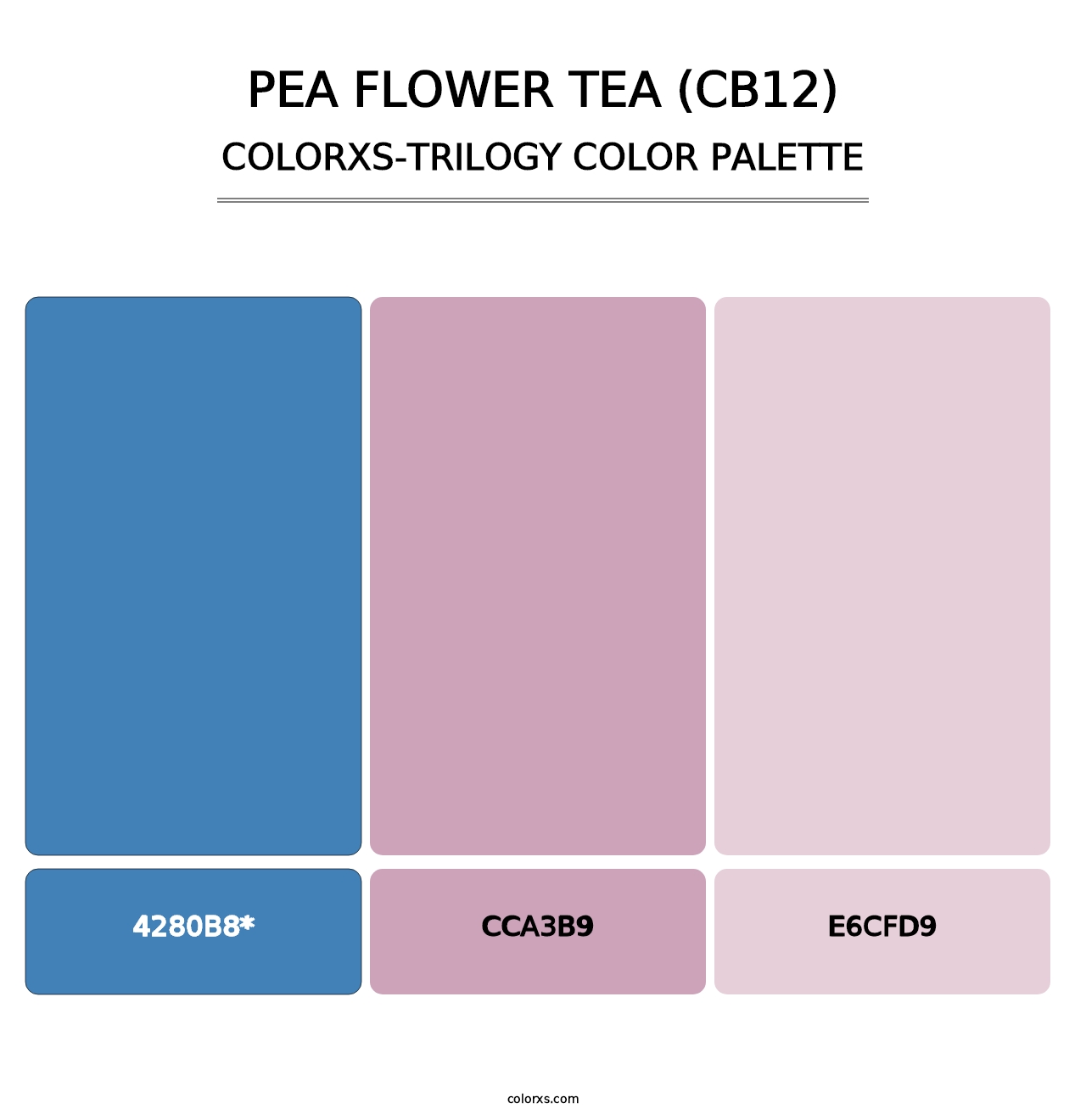 Pea Flower Tea (CB12) - Colorxs Trilogy Palette