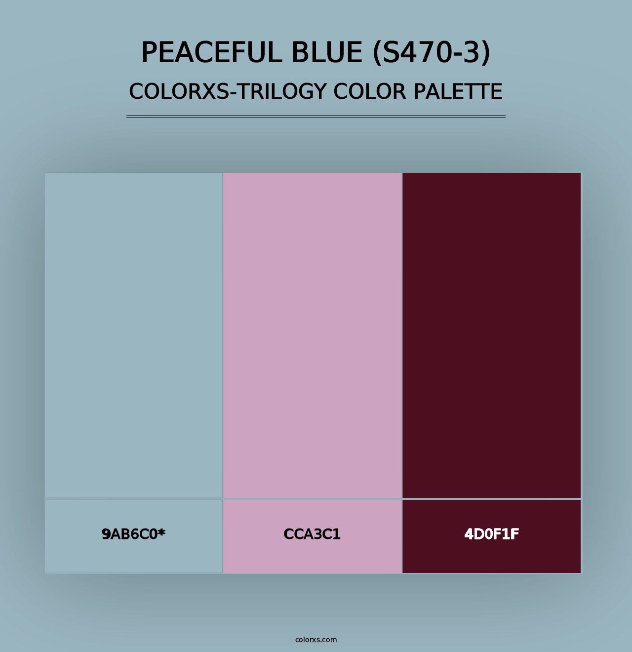 Peaceful Blue (S470-3) - Colorxs Trilogy Palette