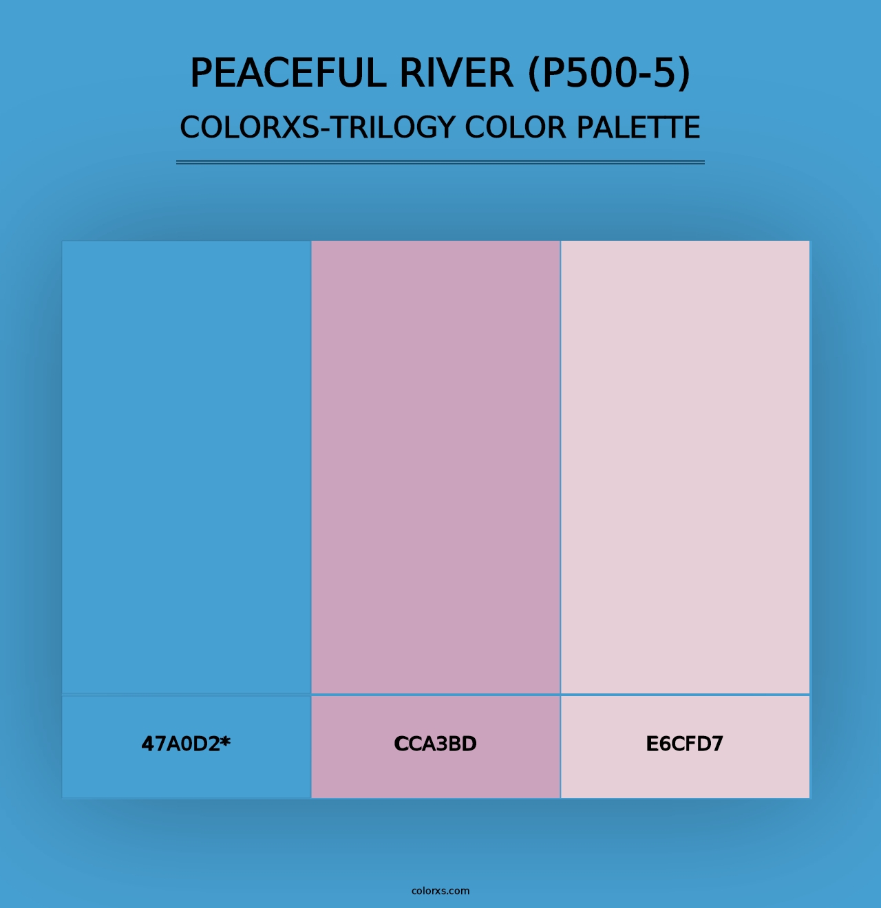 Peaceful River (P500-5) - Colorxs Trilogy Palette