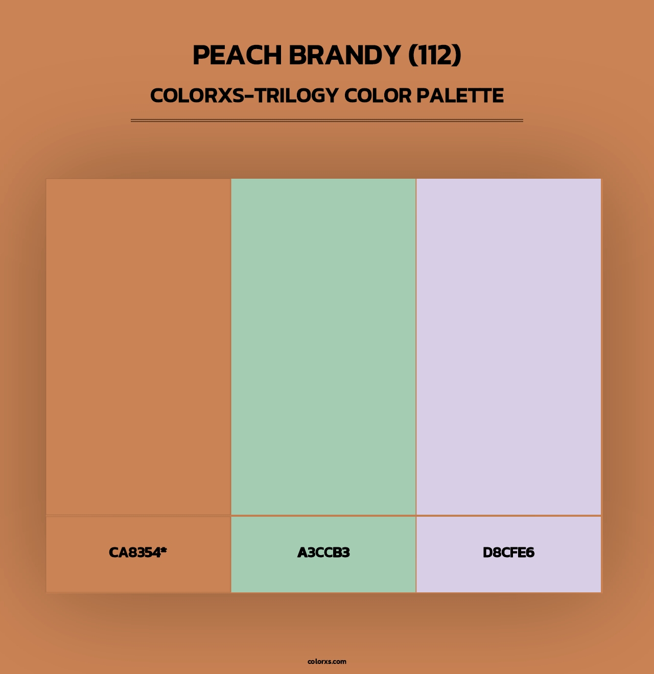 Peach Brandy (112) - Colorxs Trilogy Palette