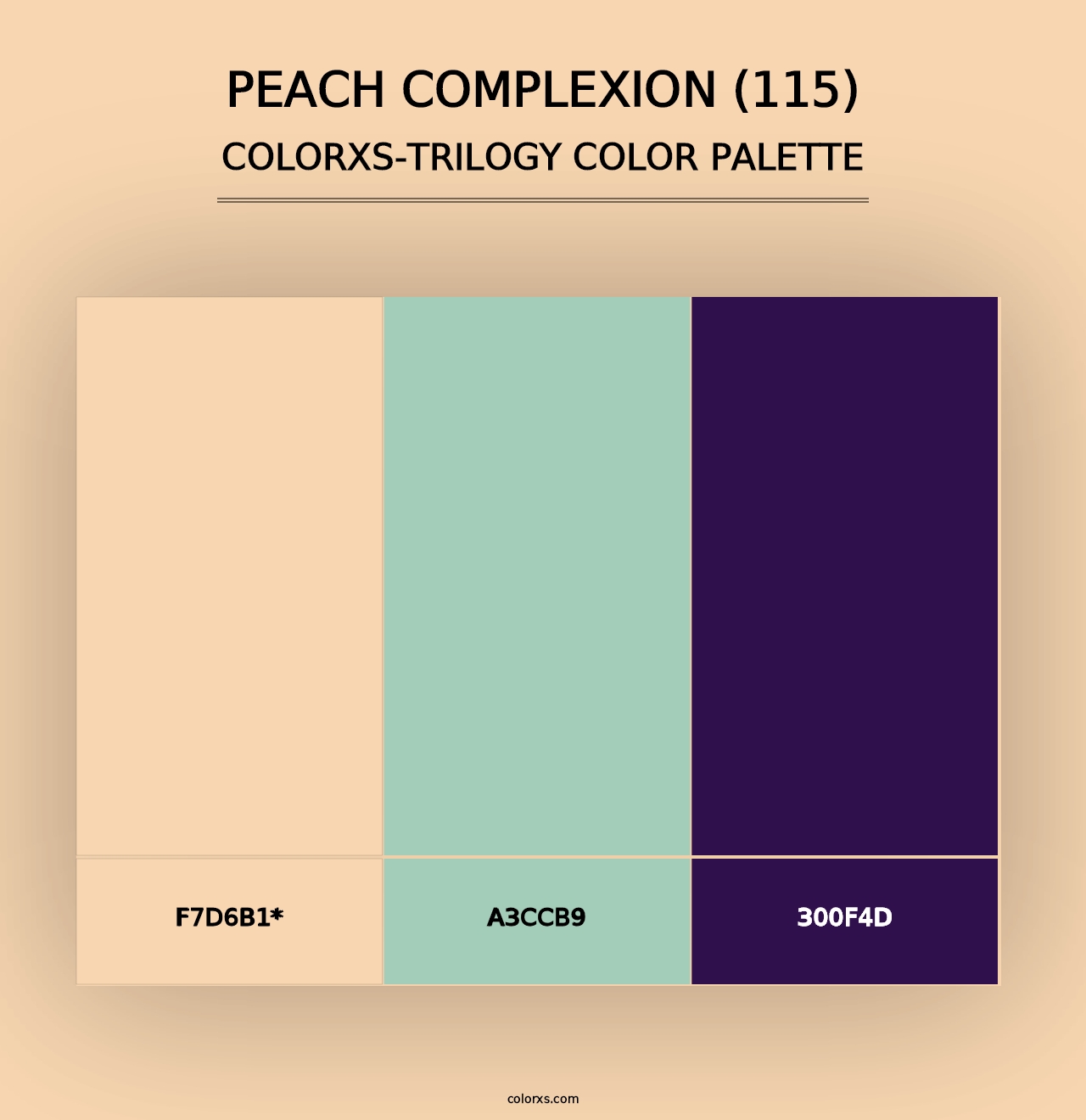 Peach Complexion (115) - Colorxs Trilogy Palette