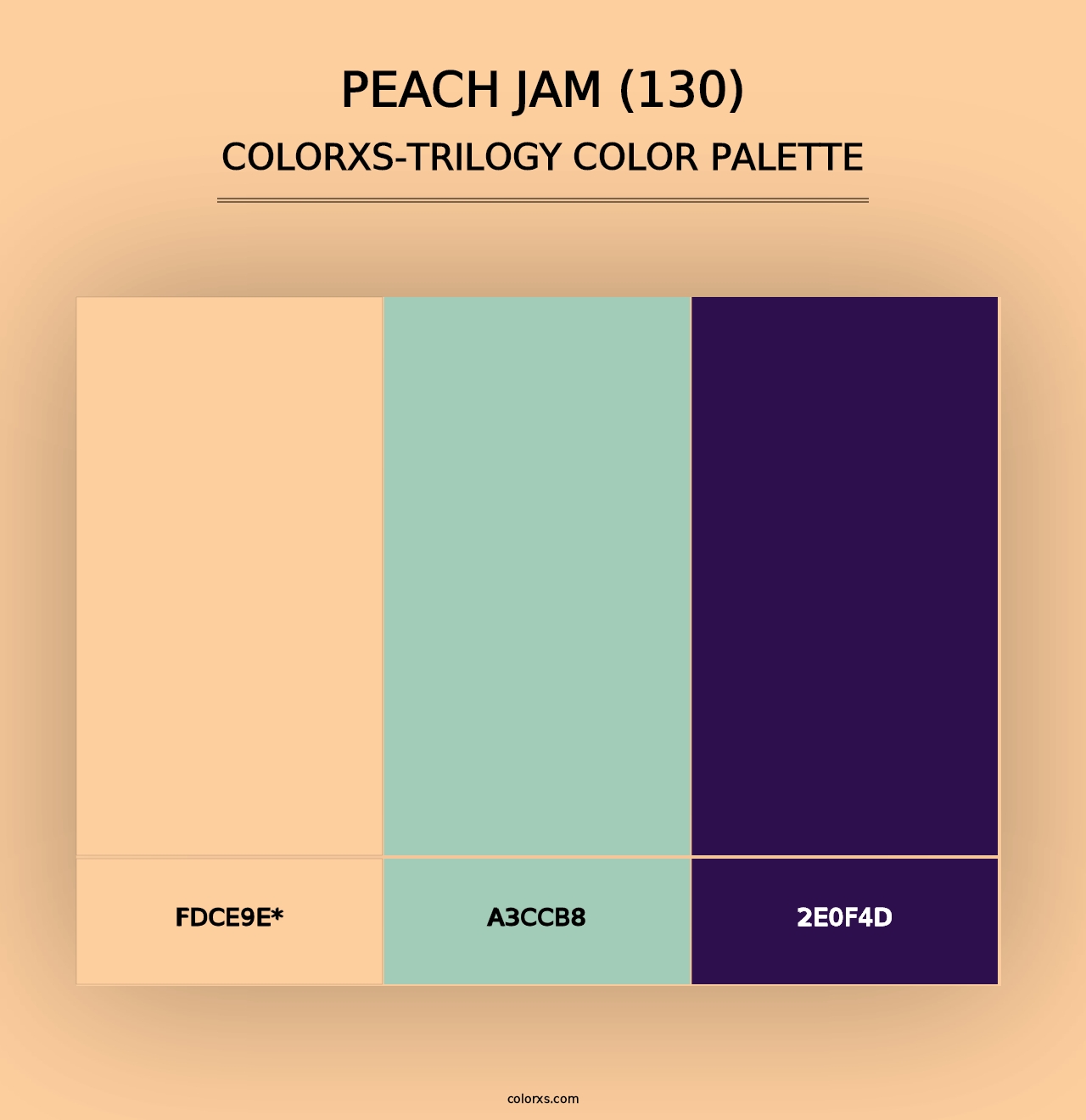 Peach Jam (130) - Colorxs Trilogy Palette