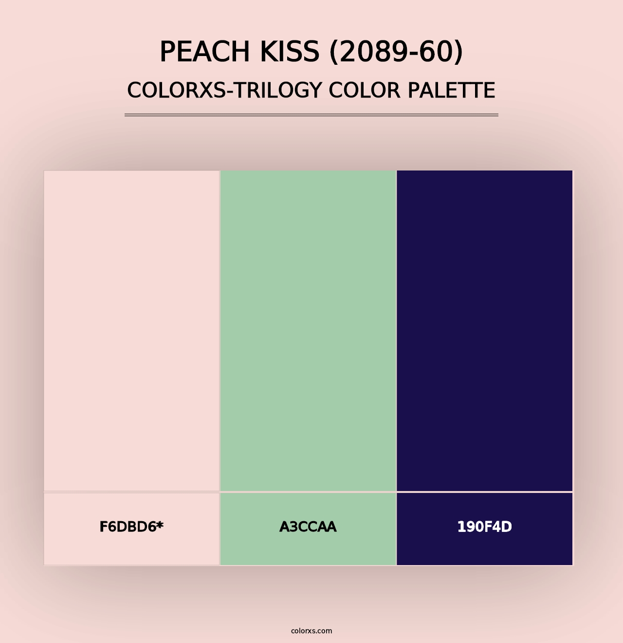 Peach Kiss (2089-60) - Colorxs Trilogy Palette