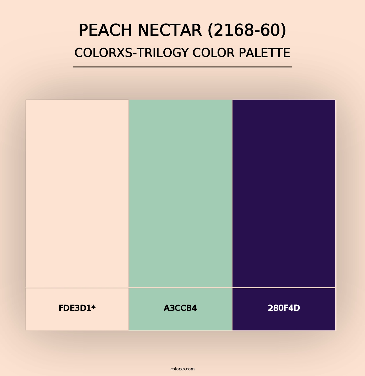 Peach Nectar (2168-60) - Colorxs Trilogy Palette