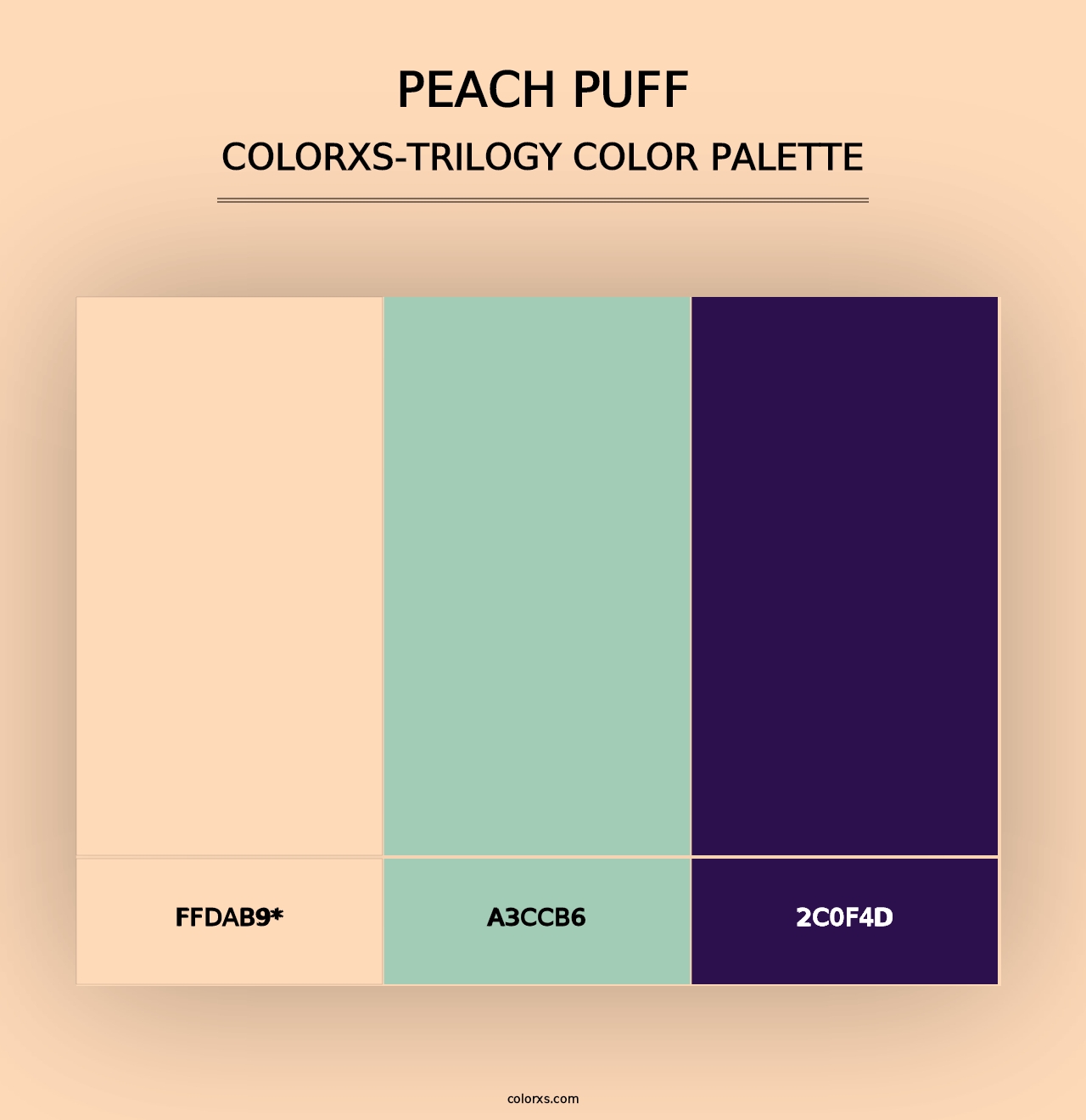 Peach Puff - Colorxs Trilogy Palette