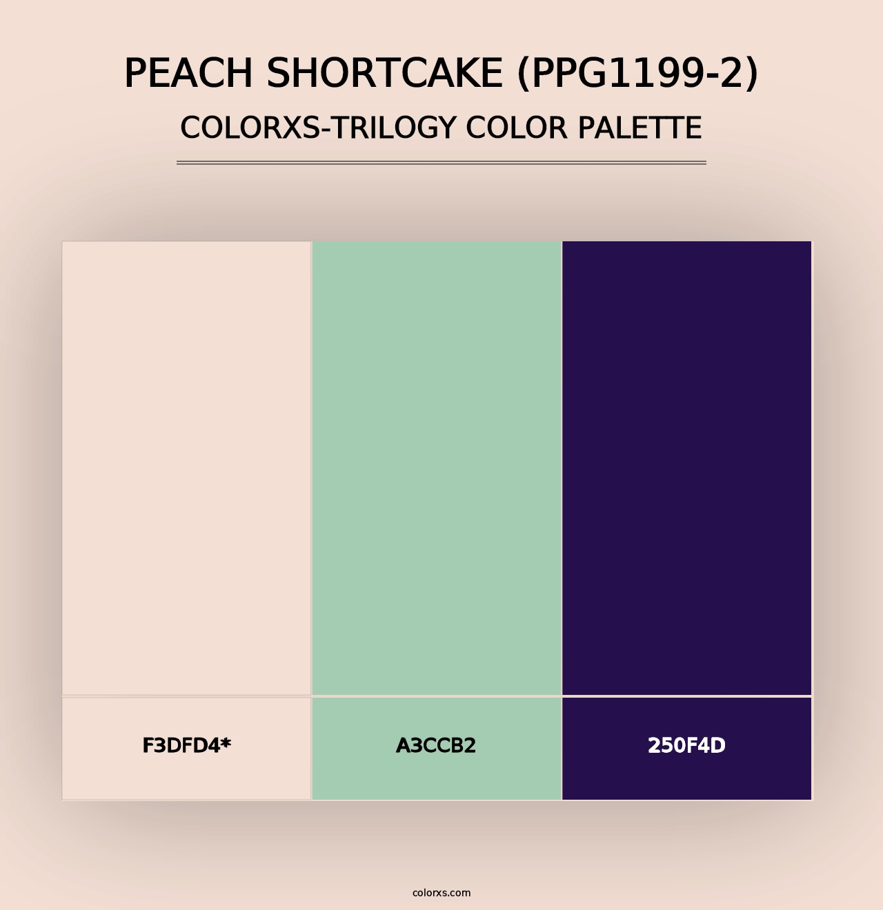 Peach Shortcake (PPG1199-2) - Colorxs Trilogy Palette