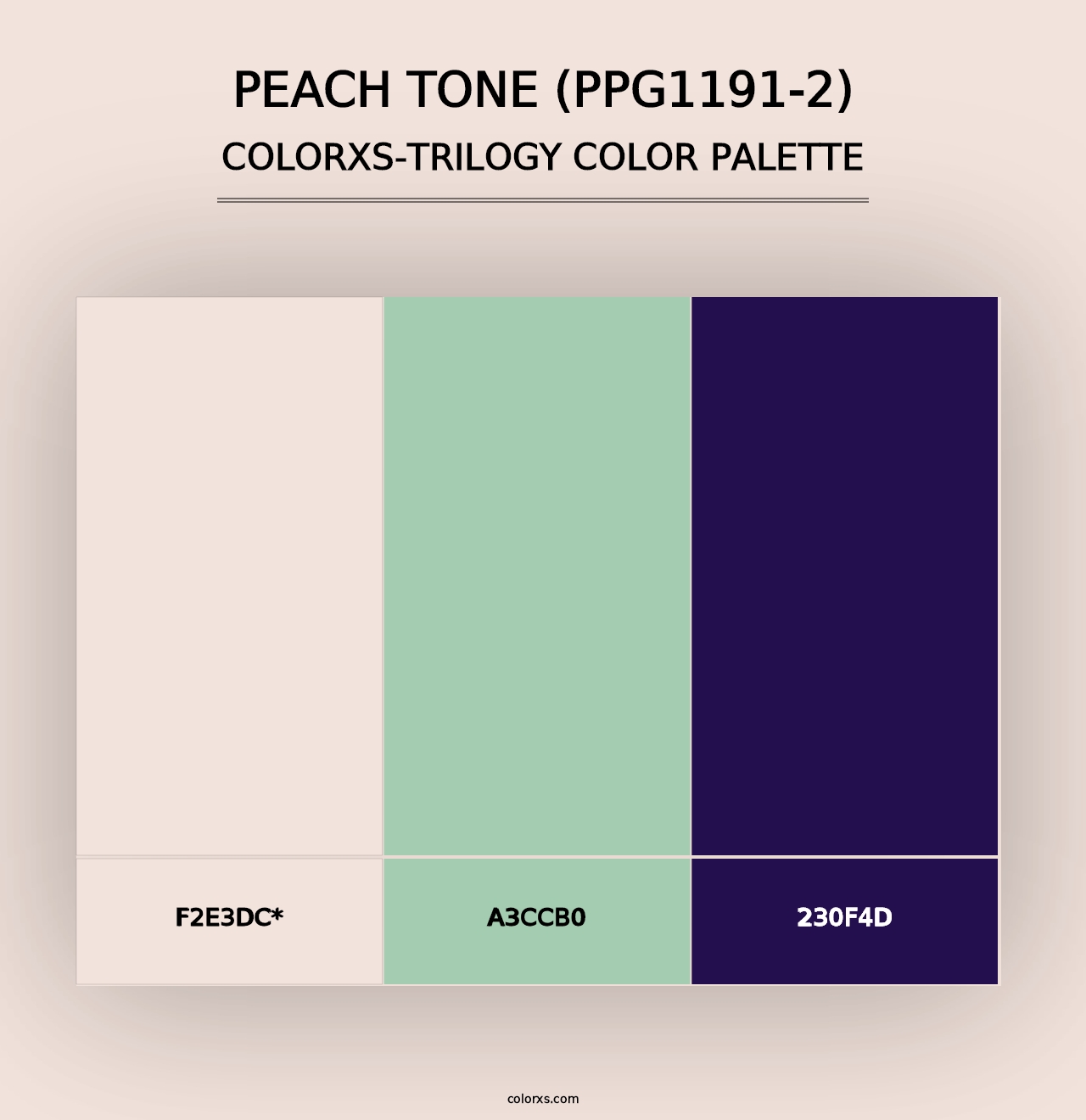 Peach Tone (PPG1191-2) - Colorxs Trilogy Palette