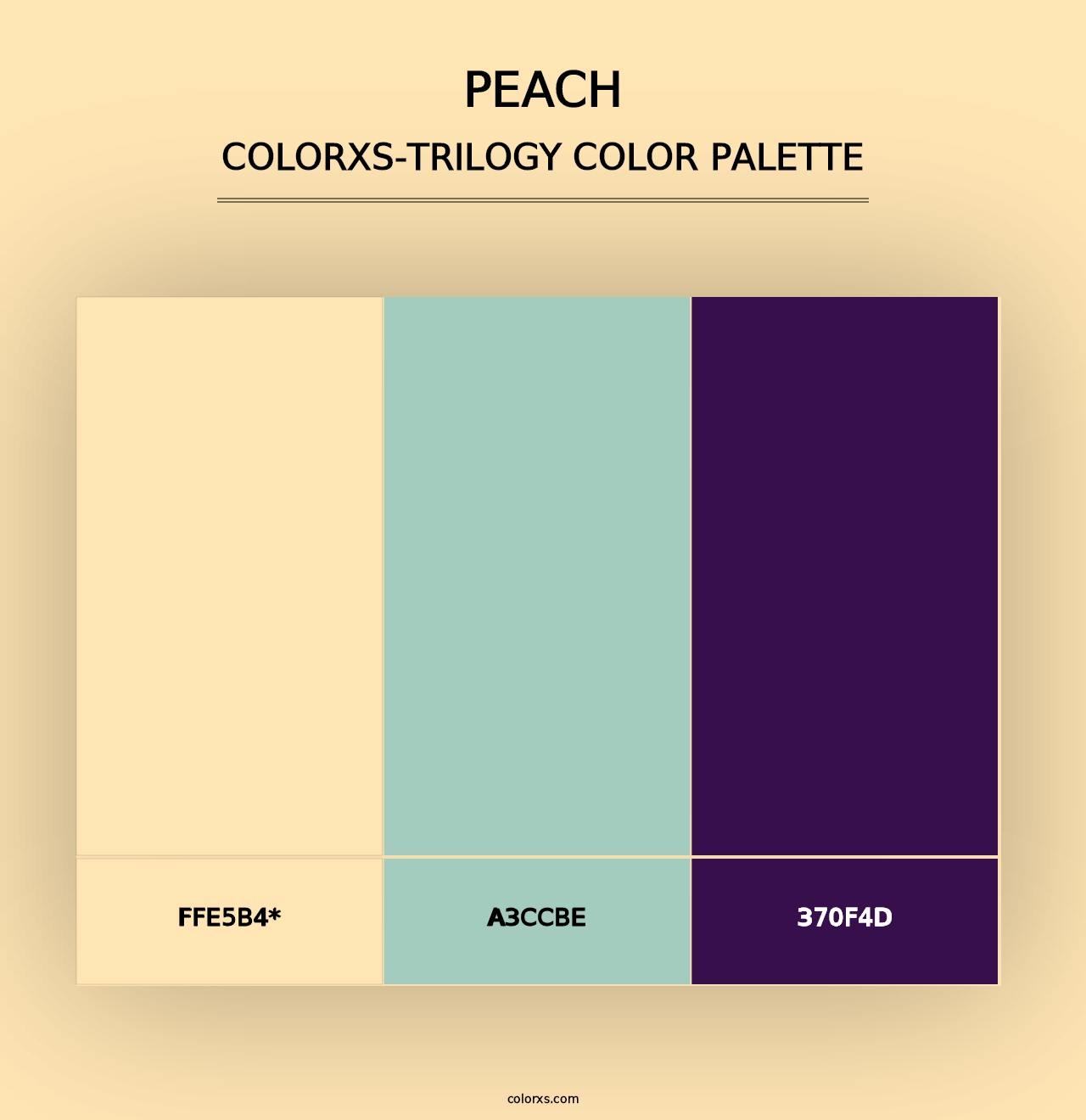 Peach - Colorxs Trilogy Palette