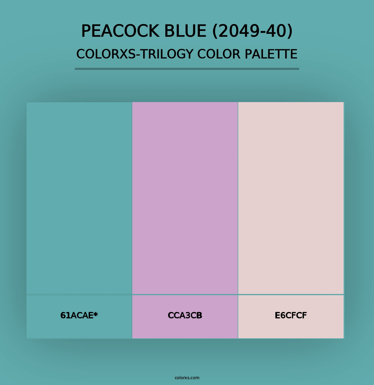 Peacock Blue (2049-40) - Colorxs Trilogy Palette