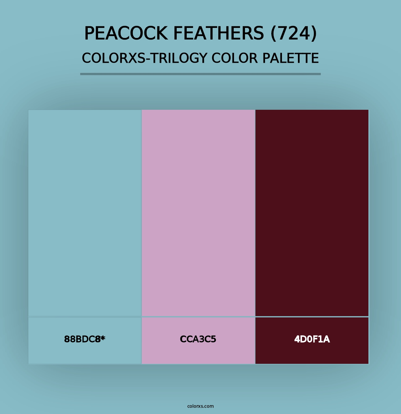 Peacock Feathers (724) - Colorxs Trilogy Palette