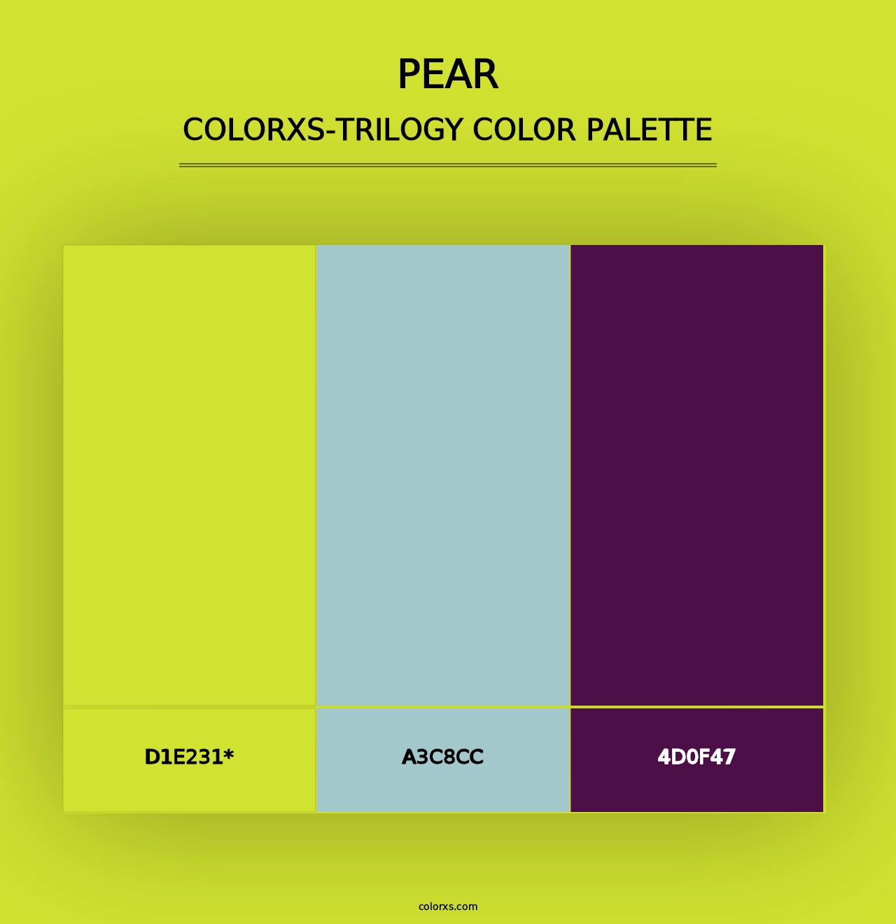 Pear - Colorxs Trilogy Palette