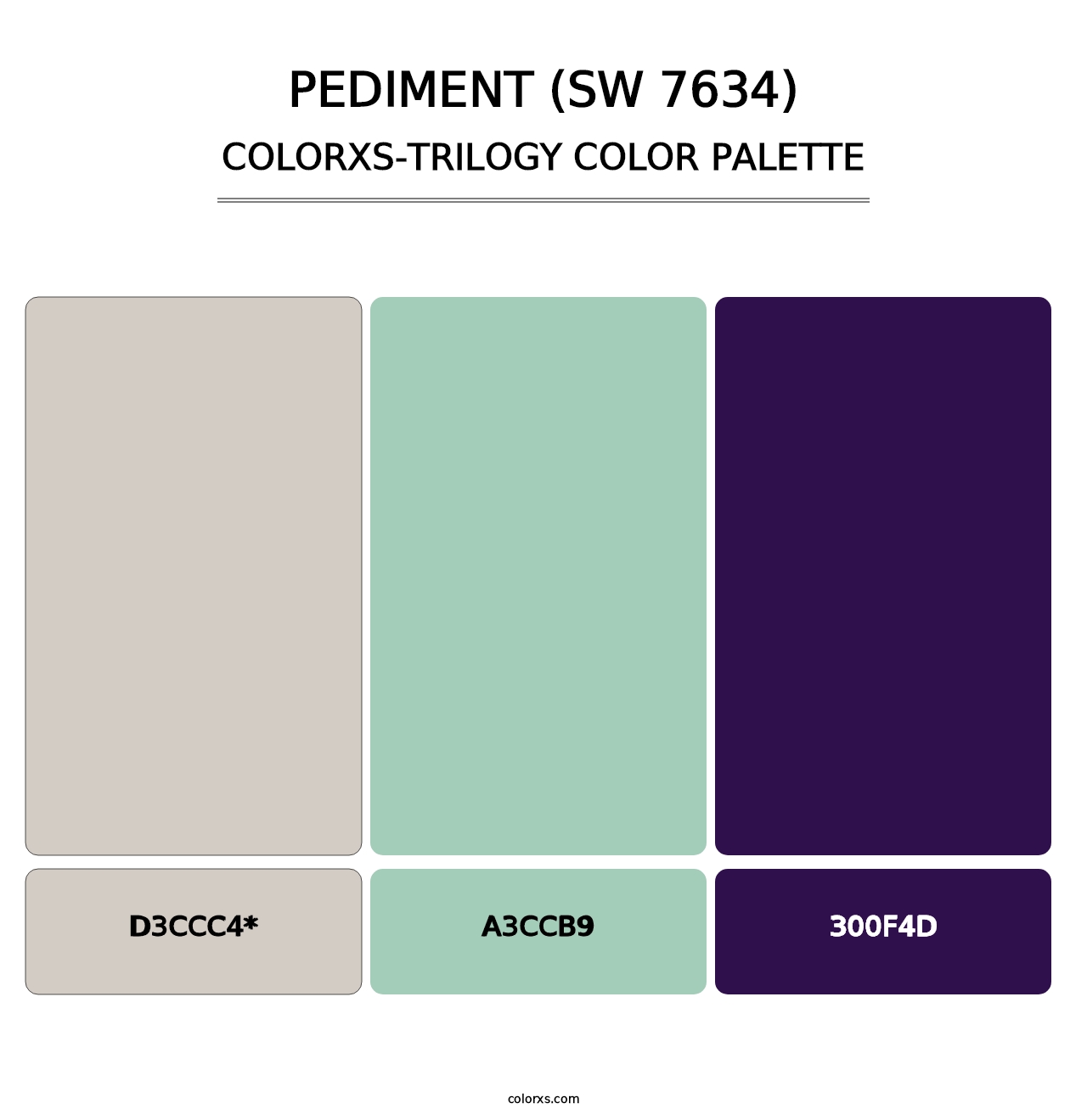 Pediment (SW 7634) - Colorxs Trilogy Palette