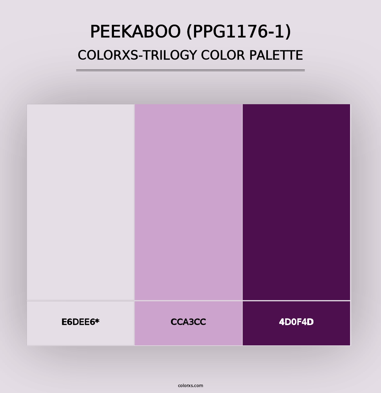 Peekaboo (PPG1176-1) - Colorxs Trilogy Palette