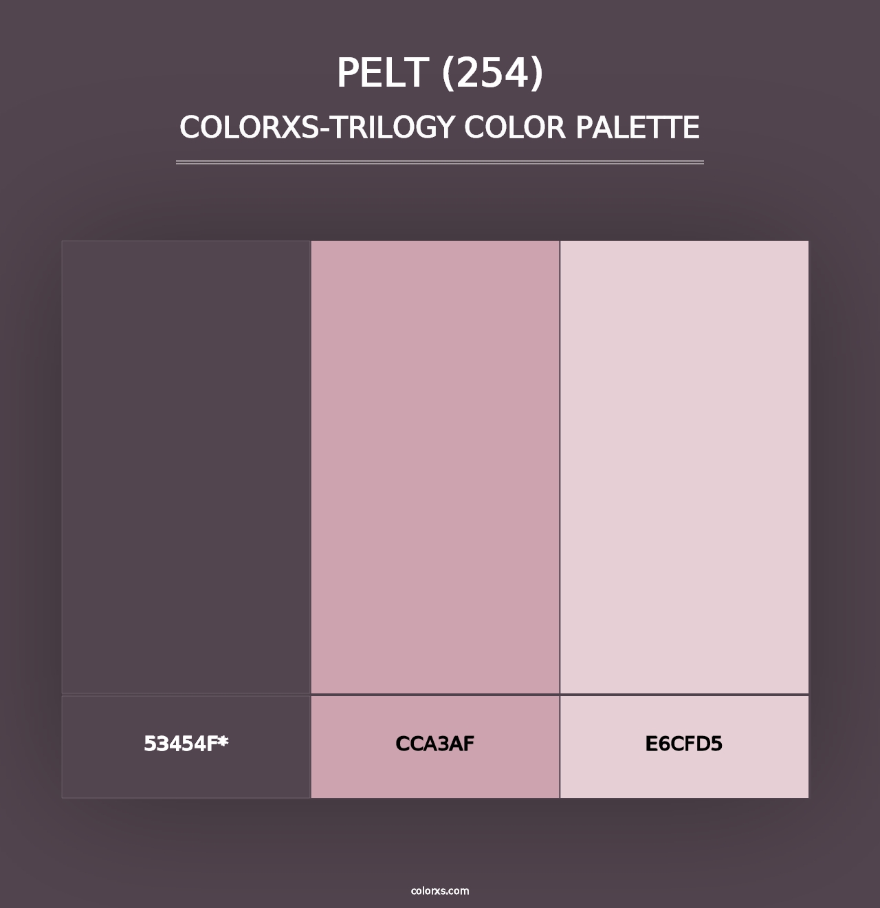 Pelt (254) - Colorxs Trilogy Palette