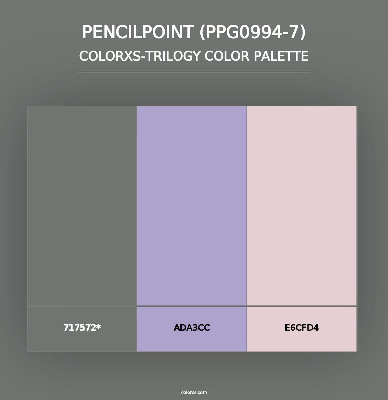 Pencilpoint (PPG0994-7) - Colorxs Trilogy Palette