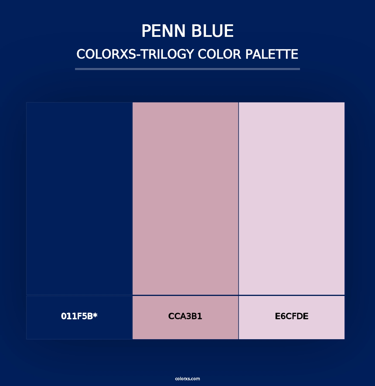 Penn Blue - Colorxs Trilogy Palette