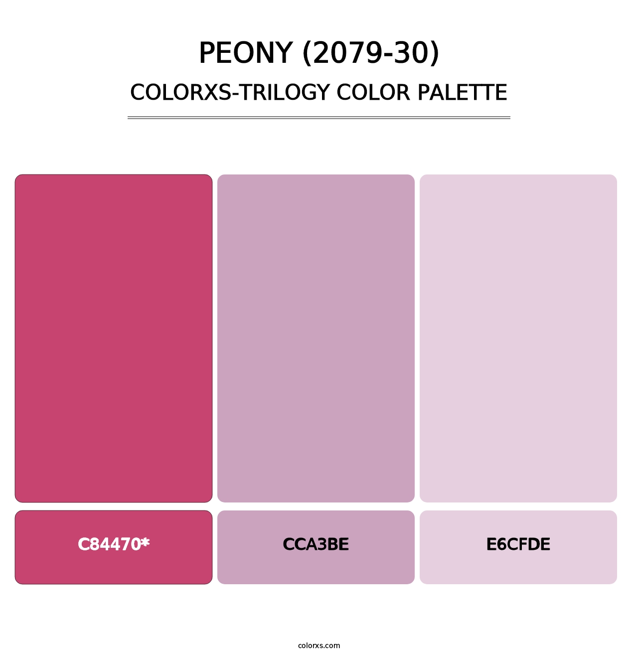 Peony (2079-30) - Colorxs Trilogy Palette