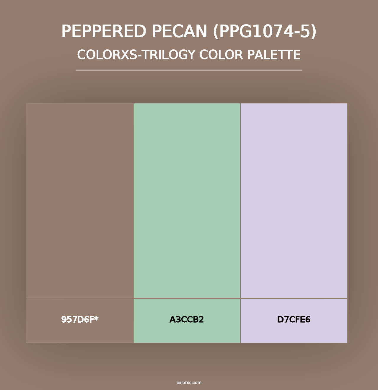 Peppered Pecan (PPG1074-5) - Colorxs Trilogy Palette