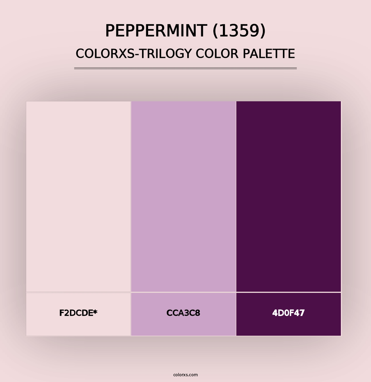 Peppermint (1359) - Colorxs Trilogy Palette