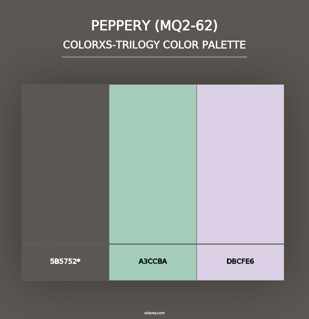 Peppery (MQ2-62) - Colorxs Trilogy Palette