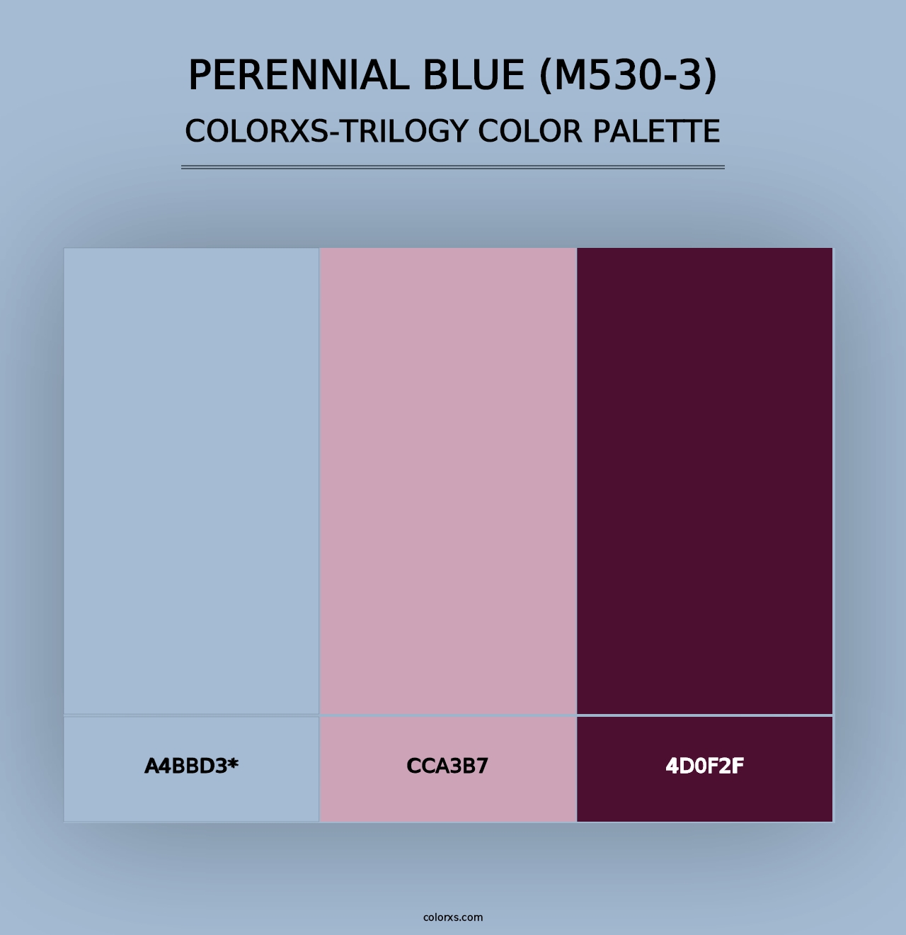 Perennial Blue (M530-3) - Colorxs Trilogy Palette