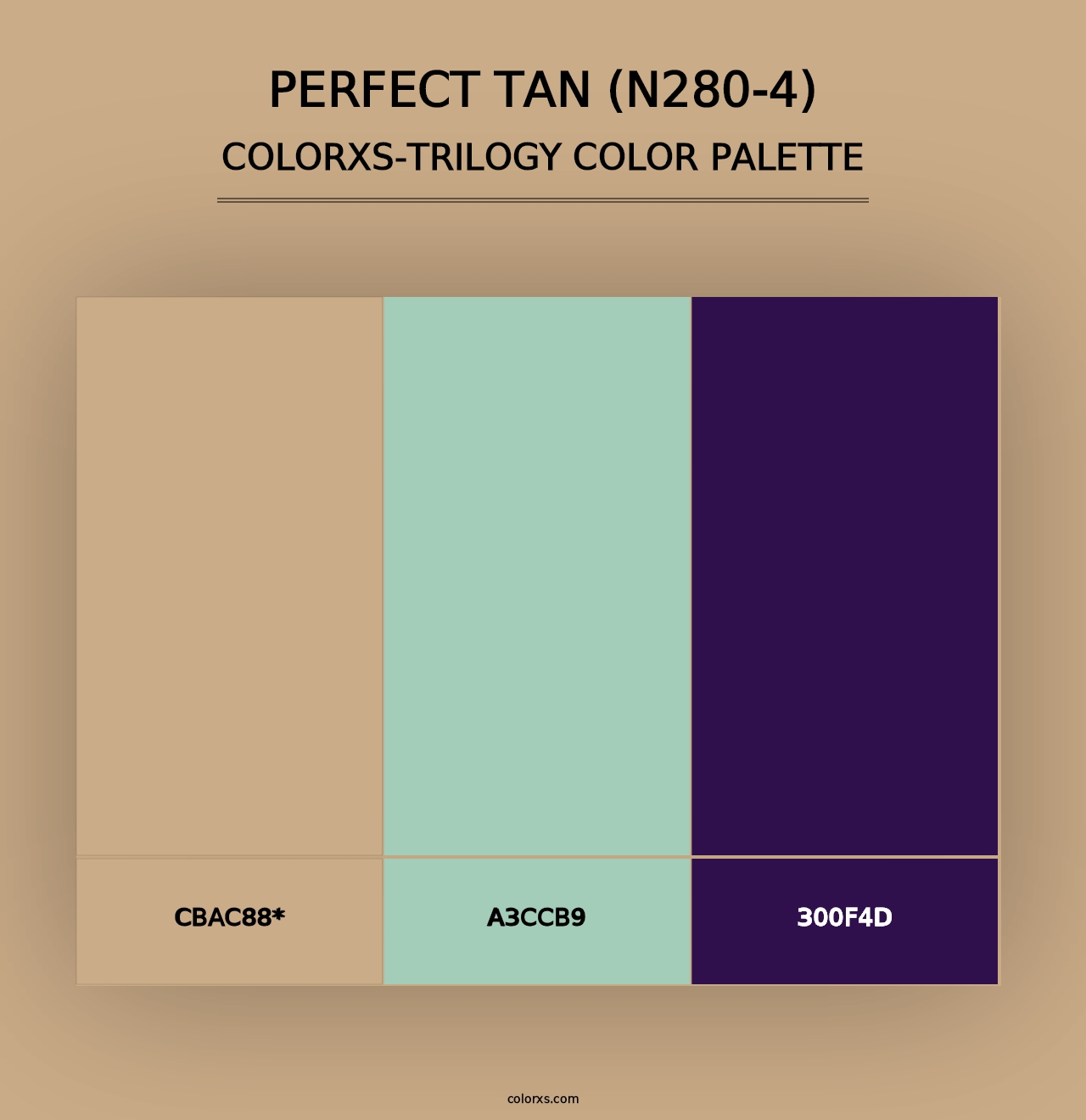 Perfect Tan (N280-4) - Colorxs Trilogy Palette