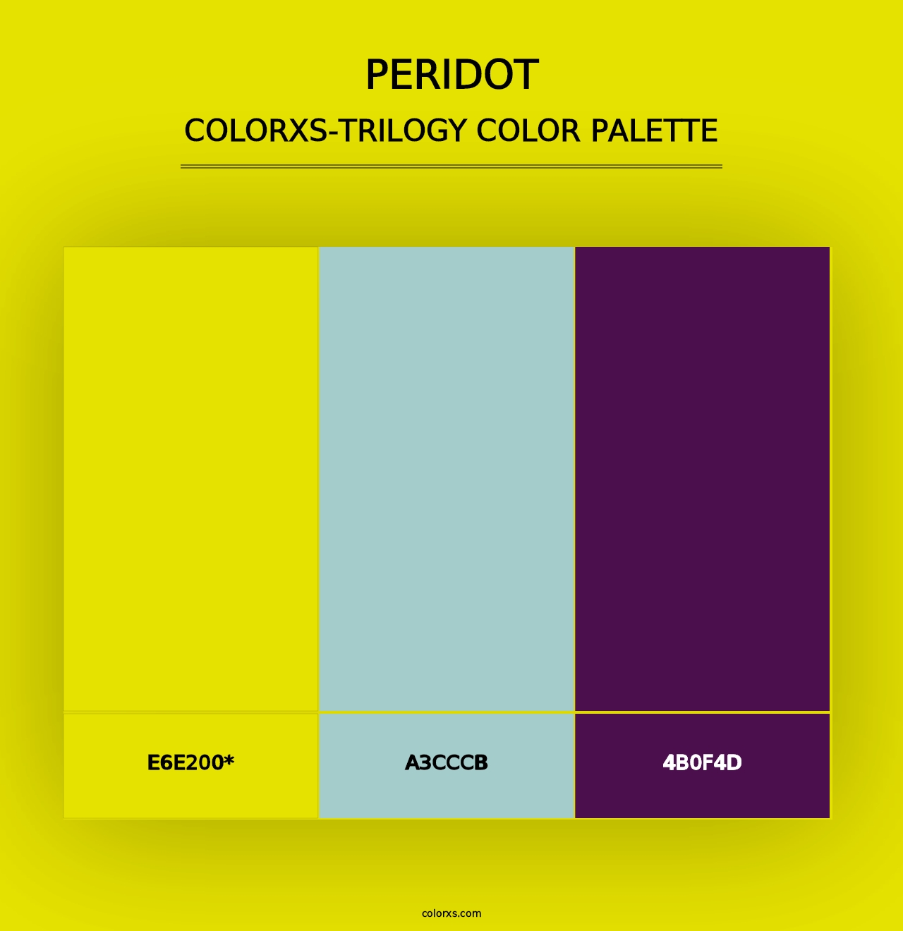 Peridot - Colorxs Trilogy Palette