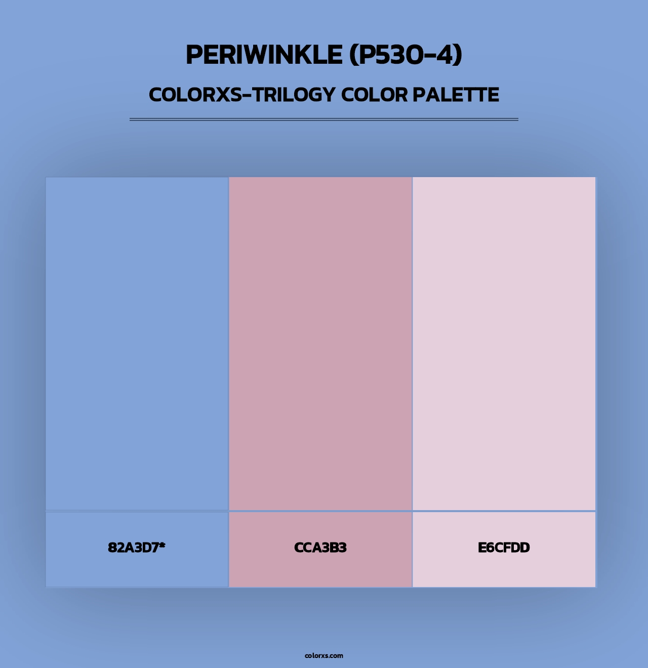 Periwinkle (P530-4) - Colorxs Trilogy Palette