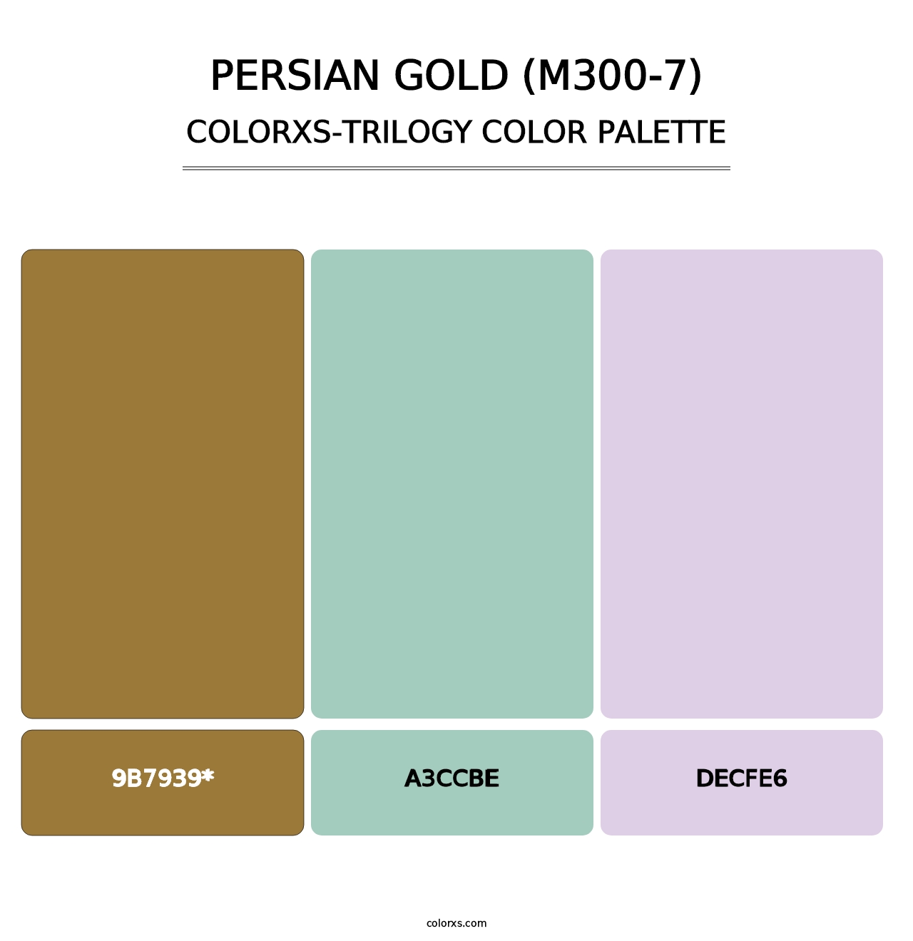 Persian Gold (M300-7) - Colorxs Trilogy Palette