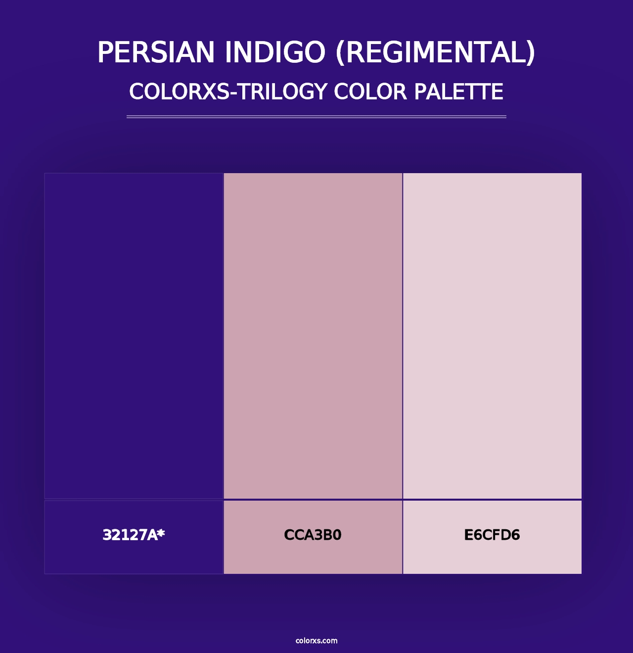 Persian Indigo (Regimental) - Colorxs Trilogy Palette