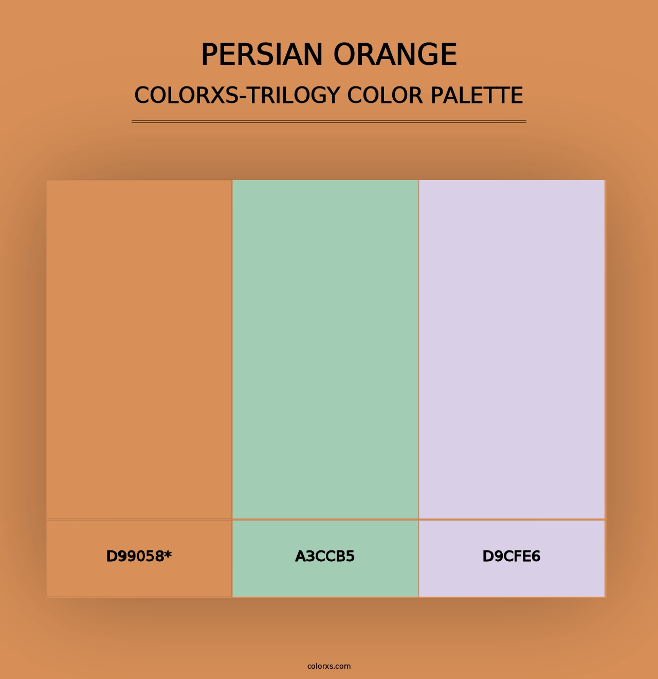 Persian Orange - Colorxs Trilogy Palette