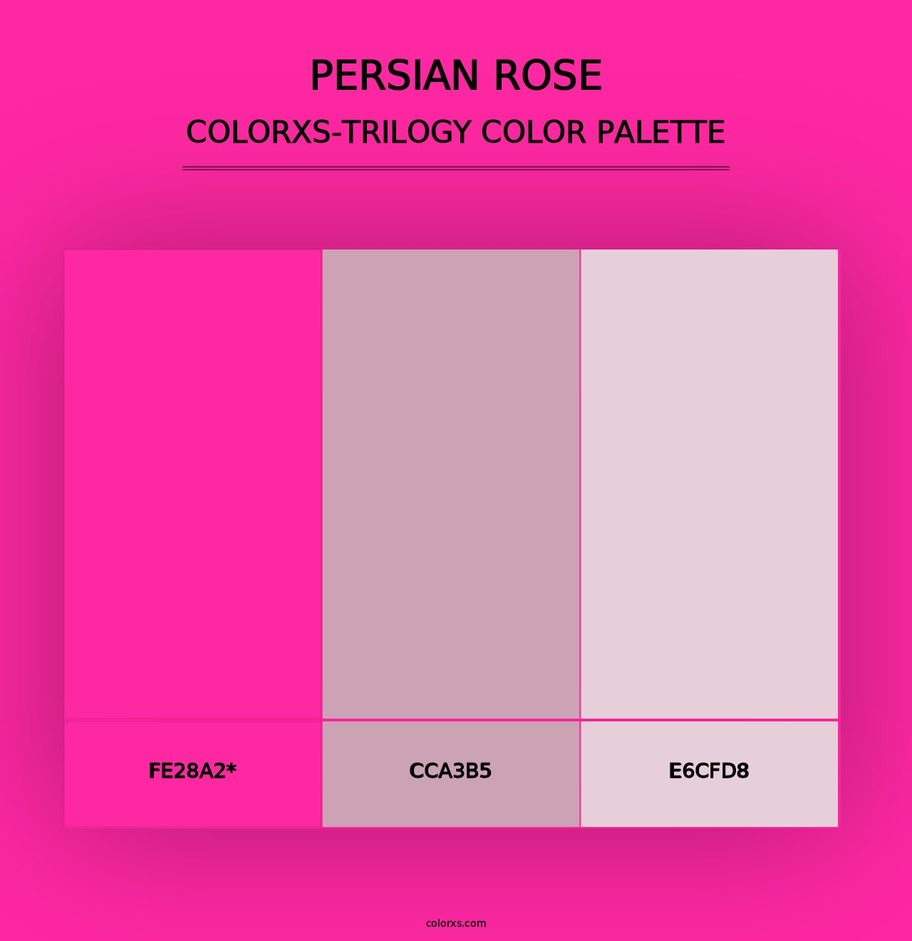 Persian Rose - Colorxs Trilogy Palette