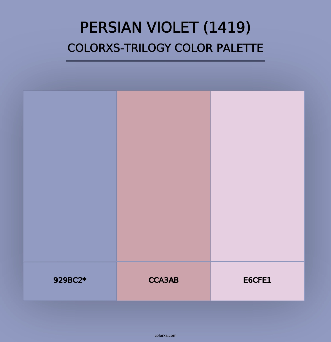 Persian Violet (1419) - Colorxs Trilogy Palette